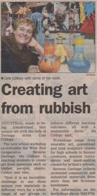Creating Art From Rubbish, Southern News